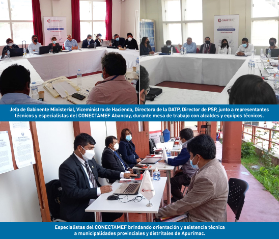 VICEMINISTRO DE HACIENDA PARTICIPÓ EN MESAS TÉCNICAS CON ALCADES JUNTO AL CONECTAMEF ABANCAY