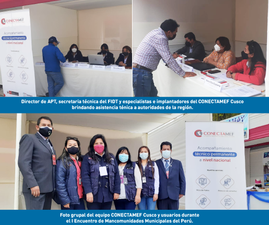 CONECTAMEF CUSCO BRINDÓ ASISTENCIA TÉCNICA DURANTE EL I ENCUENTRO DE MANCOMUNIDADES MUNICIPALES DEL PERÚ