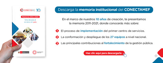 EL CONECTAMEF LANZA SU MEMORIA INSTITUCIONAL 2011 2021