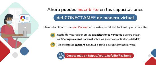 EL CONECTAMEF HABILITA SECCIÓN WEB PARA QUE  PUEDAN INSCRIBIRSE EN SUS CAPACITACIONES VIRTUALES