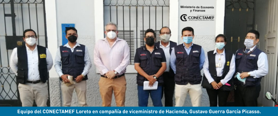 CONECTAMEF LORETO SOSTIENE REUNION TECNICA CON VICEMINISTRO DE HACIENDA